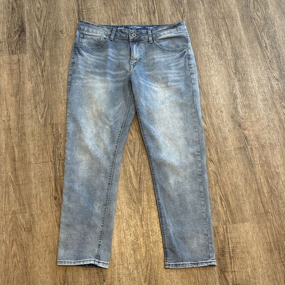 Van Heusen Slim Men's Denim Blue Jeans ~ Sz 34W 29L - Picture 1 of 7